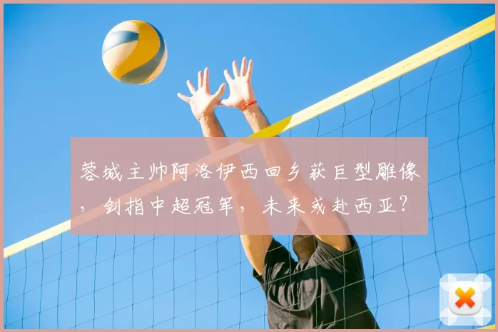 蓉城主帅阿洛伊西回乡获巨型雕像，剑指中超冠军，未来或赴西亚？_成都_世界杯_体育